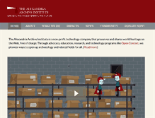 Tablet Screenshot of alexandriaarchive.org
